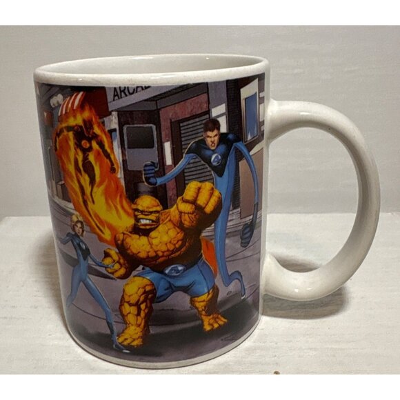 2005 Marvel Fantastic Four Comic Book Hero Ceramic Mug 16 Oz by Russ Berrie - Picture 2 of 8